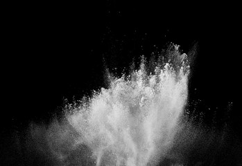 smoke  powder explosion air background shape black