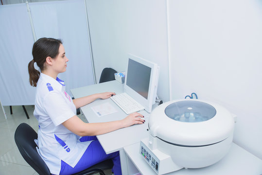 Collection of blood tests and their study, carrying out various tests with blood samples