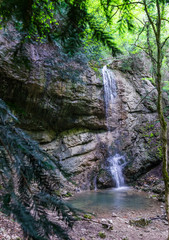 Fototapeta premium Mountain Waterfall Suatkan, Crimea