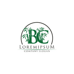 Green Bamboo BC Letter logo