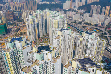 Fototapeta na wymiar Hong kong urban city