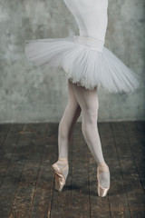 Ballet in beautiful style. Modern ballet. Ballet dancer.