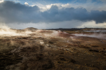 Gunnuhver geothermal area, Grindavik, Iceland