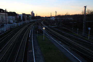 Fototapeta na wymiar Der Bahnhof in Osnabrück