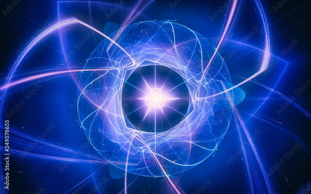 Fototapete digital generated image in the form of abstract geometric shapes of various shades and colors for us