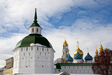 Fototapeta na wymiar Trinity Sergius Lavra. Sergiyev Posad, Russia. Popular landmark. UNESCO World Heritage Site.