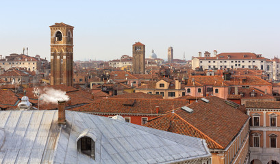 Venice Skyline in a Winter Afternoon