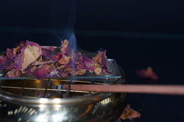 Cooking spice spices in best studio quality photographed partly isolated against black background with macro lens taken