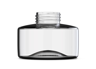 Glass Opened Flacon 3d Render Bottle Isolated Pack