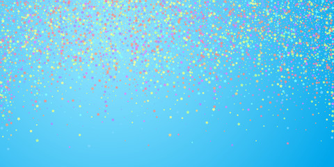 Festive confetti. Celebration stars. Colorful star
