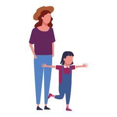 Family and kids cartoon