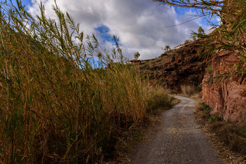 gravel road in Gran Canaria