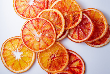 Dried blood red orange slice