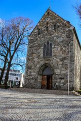 Entrance of  the Church Stavanger Domkirke, Norway