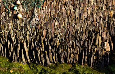 coastal wall - II - Trebarwith - Cornwall