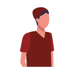 Young man wih casual clothes