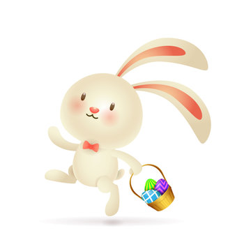 hopping bunny clipart