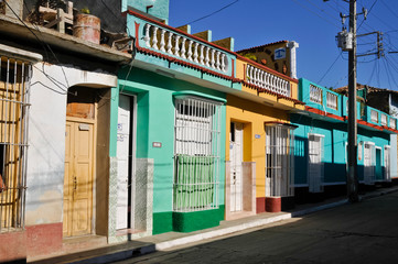 Fototapeta na wymiar Stadtansicht, Straßenszene, Trinidad, Kuba