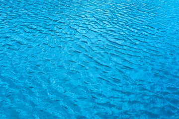 texture of blue water, sea, ocean or pool background