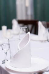 dinner table for dinner and breakfast plate glass glass spoon spoon tablecloth and tableware