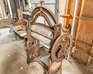 Saint Vincent and the Grenadines,   Wallilabou, iron machinery