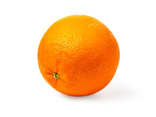 Ripe orange isolated on white