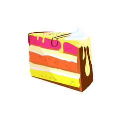 Colorful cake illustration