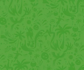 Gordijnen Naadloze sport groene patroon, abstracte voetbal vector achtergrond. Naadloos patroon opgenomen in staal © boldg