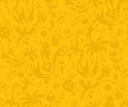 Seamless sports yellow  pattern, abstract football vector background. Seamless Pattern included in swatch