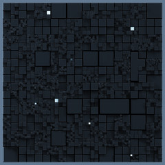 3d texture of squares and rectangles