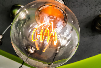 Home ceiling lamp electricity shining