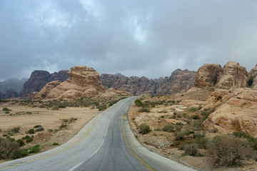 Road to littla Petra, Jordan