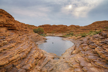hiking in kings canyon in watarrka national park, northern territory, australia 67
