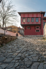 Nineteenth Century Houses in architectural and historical reserve The old town in city of Plovdiv, Bulgaria