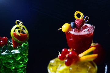 jus de fraise framboise myrtille carambole