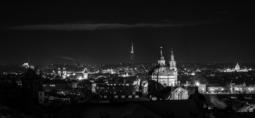 Fototapeta premium night town panorama