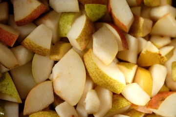  slice of pear caramelized