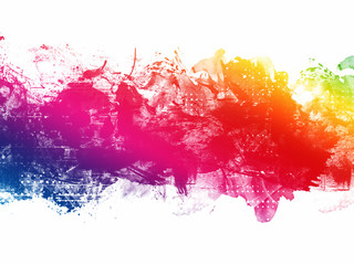 Colorful Abstract Artistic Watercolor Paint Background