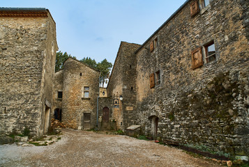 Fototapeta na wymiar The medieval Village, La Couvertoirade, France 
