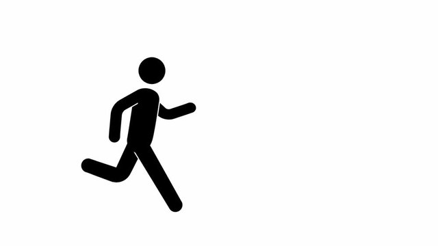 Pictogram man runcycle