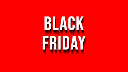 Black friday sale banner on transparent background