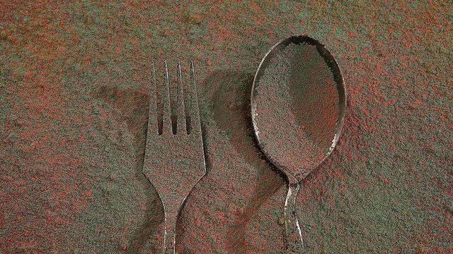 spoon fork chalk studio small knife hd footage 
