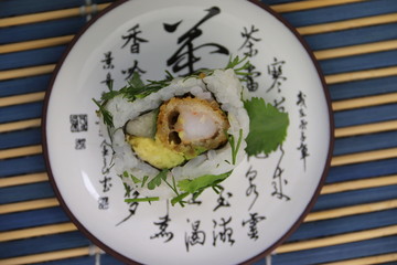 Maki crevette tempura