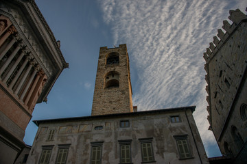 Obraz premium Bergamo portico of the palazzo della ragione l