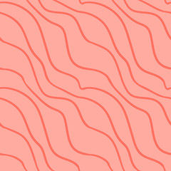 Abstract diagonal linear geometric seamless pattern. Doodle background. Vector illustration.