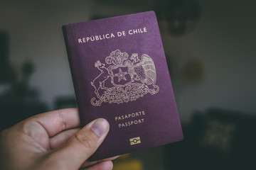 Chilean passport in hand