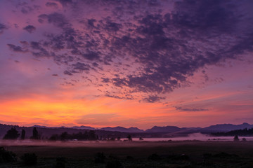 sunrise in the country