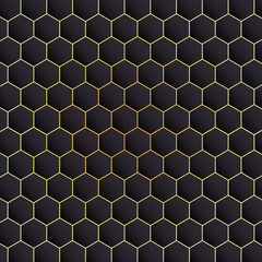 Hexagon Black Background