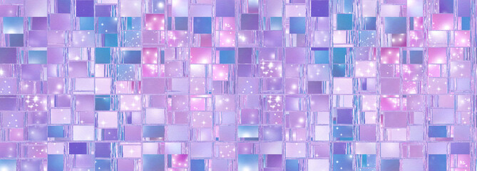 Abstract background illustration with distorted repeated boxes pattern