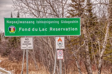 Fond du lac Native American Reservation in Northern Minnesota